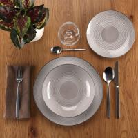 Plato hondo de porcelana, Cirix beige VERSA, Ø20,5 cm