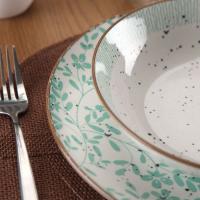 Vajilla de porcelana Flores azules VERSA, 18 piezas Vajilla de porcelana Flores azules VERSA, 18 piezas