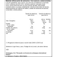 Refresco de limón con gas SCHWEPPES, botella 1,5 litros