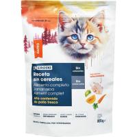 Pieso sin cereales para gatito EROSKI, bolsa 800 g Pieso sin cereales para gatito EROSKI, bolsa 800 g