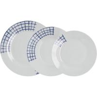 Vajilla de porcelana Kansas azul QUID, 18 piezas Vajilla de porcelana Kansas azul QUID, 18 piezas