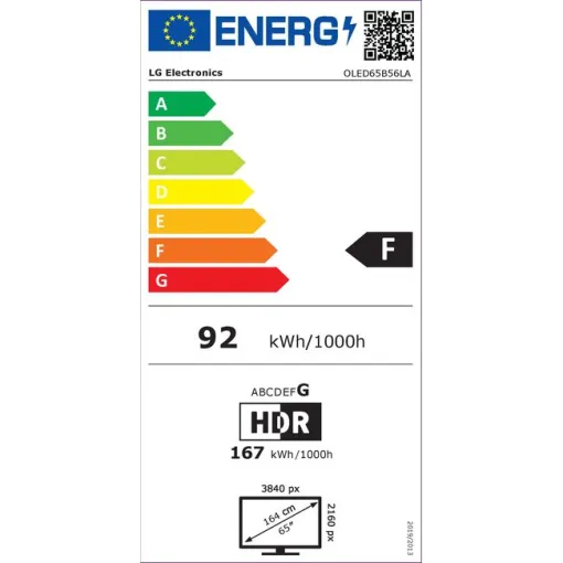 Television OLED 65" Ultra HD Smart OLED65B56LA LG