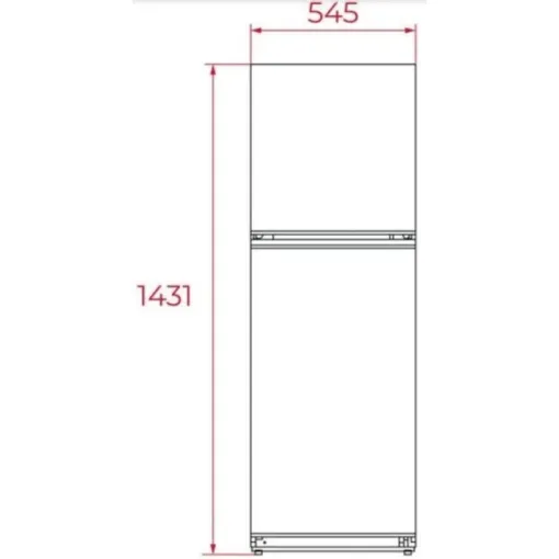 Frigorifico 2 puertas, Blanco, 143 cm, E, RTF2510 TEKA
