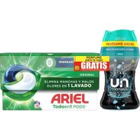 Detergente cápsulas ARIEL ORIGINAL, caja 22 dosis + Unstoppables