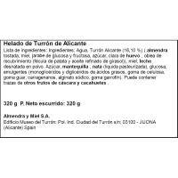 Helado turrón de Alicante 1880, tarrina 430 ml