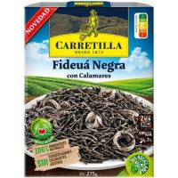 Fideua negra con calamares CARRETILLA, bandeja 275 g