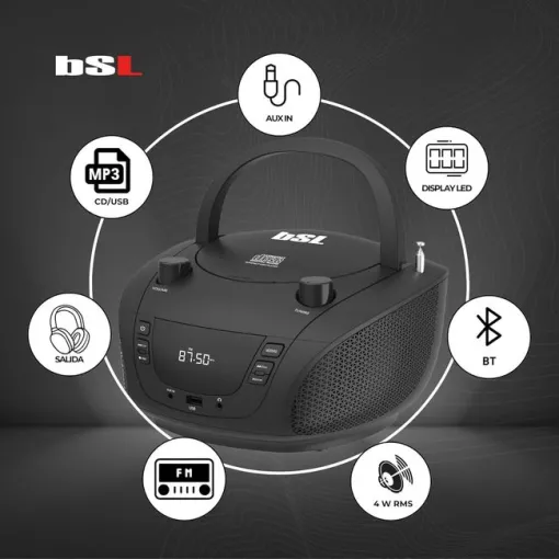 Radio CD portátil JL2031 BSL