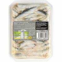 Boquerón aliñado con ajo y perejil EROSKI, bandeja 123 g