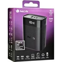 Bateria portátil 140W 30000 Mah con 3 puertos 2 USB-C 1 USB-A, NGS