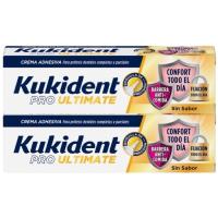 Fijador sin sabor KUKIDENT PRO ULTIMATE, pack 2x40 g