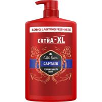 Gel de baño para hombre Captain OLD SPICE, dosificador 1 litro