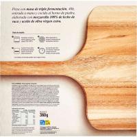 Pizza carbonara larga fermentación EROSKI, caja 360 g
