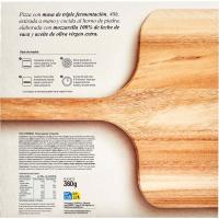 Pizza carbonara larga fermentación EROSKI, caja 360 g