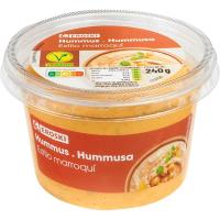 Hummus marroquí EROSKI, tarrina 240 g