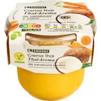 Crema thai de zanahoria y coco EROSKI, tarro 350 ml Crema thai de zanahoria y coco EROSKI, tarro 350 ml