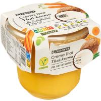 Crema thai de zanahoria y coco EROSKI, tarro 350 ml
