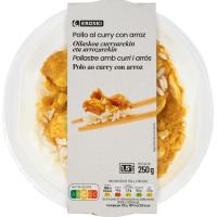 Pollo al curry con arroz EROSKI, bandeja 250 g Pollo al curry con arroz EROSKI, bandeja 250 g