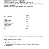 Cigala 8/12 al vacío skin DELFIN, bandeja 250 g