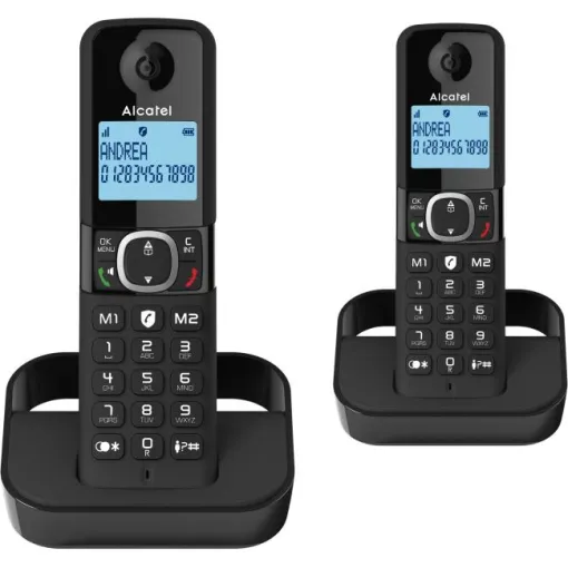 Teléfono dect duo black, F860 ATL1423402 ALCATEL Teléfono dect duo black, F860 ATL1423402 ALCATEL