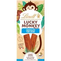 Chocolate con leche lucky monkey LINDT, tableta 100 g