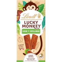 Chocolate de avellana lucky monkey LINDT, tableta 100 g Chocolate de avellana lucky monkey LINDT, tableta 100 g