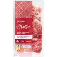 Jamón cebo ibérico 50% r. ibérica EROSKI MAESTRO, bandeja 90 g