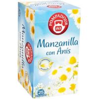 Manzanilla con anís POMPADOUR, caja 25 uds