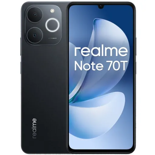 Smartphone libre, obsidian black 4/256 GB, Note 70T REALME