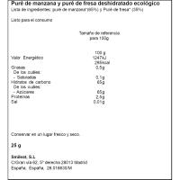 Sminolas de fresa y manzana SMILEAT, bolsa 25 g
