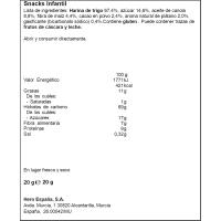 Galletas choco plátano GOODIES, pack 4x20 g