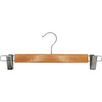 Percha de madera con pinzas metálicas para falda o pantalón, 1 ud Percha de madera con pinzas metálicas para falda o pantalón, 1 ud