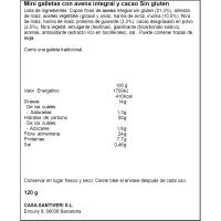 Galleta sabor cacao Jungla SANTIVERI TRIPLE ZERO, bolsa 120 g