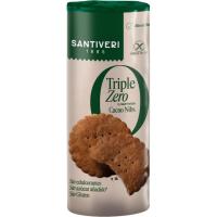 Galletas Nibs sin azúcar SANTIVERI TRIPLE ZERO, paquete 205 g