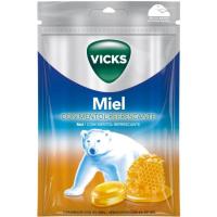 Caramelos con mentol refrescante miel VICKS, bolsa 72 g Caramelos con mentol refrescante miel VICKS, bolsa 72 g