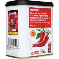 Pimentón dulce de la Vera D.O.P. EROSKI, lata 75 g