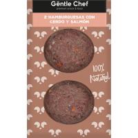 Burguer de cerdo y salmón GËNTLE CHEF, sobre 2 uds Burguer de cerdo y salmón GËNTLE CHEF, sobre 2 uds