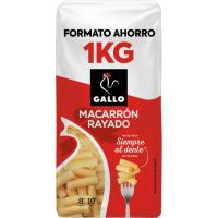 Macarrón rayado GALLO, paquete 1 kg Macarrón rayado GALLO, paquete 1 kg
