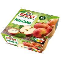Postre de manzana ANDROS, pack 4x100 g