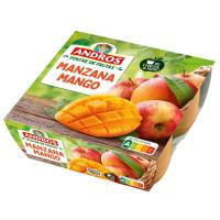 Postre de manzana y mango ANDROS, pack 4x100 g