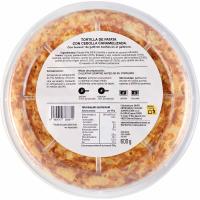 Tortilla de patatas con cebolla caramelizada EROSKI, 1 ud, 600 g