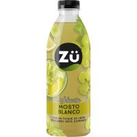 Mosto blanco con un toque de limón ZÜ, botella 1 litro Mosto blanco con un toque de limón ZÜ, botella 1 litro
