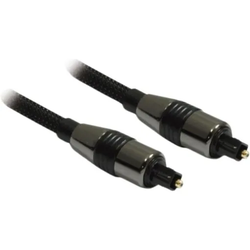 Cable audio fibra óptica PREMIUM 2 m negro 419220 METRONIC Cable audio fibra óptica PREMIUM 2 m negro 419220 METRONIC