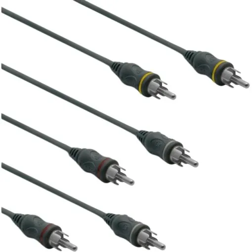 Cable audio 3 RCA macho/macho-3 m 370078 METRONIC Cable audio 3 RCA macho/macho-3 m 370078 METRONIC