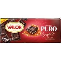 Chocolate puro crocanti VALOR, tableta 170 g