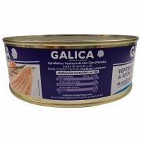 Ventresca de atún claro en aceite de girasol GALICA, lata 750 g