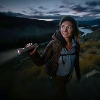 Linterna híbrida, solar y a pilas, cable carga y 2 pilas AA incluidas ENERGIZER