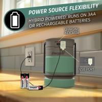 Linterna farol híbrida solar y a pilas, cable carga y pilas AA incluidas ENERGIZER