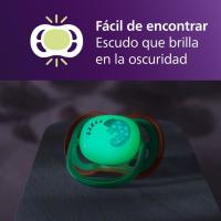 Chupete Ultra Air Nocturno 6-18 Meses AVENT, pack 2 uds