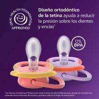 Chupete Ultra Air Mono 6-18 Meses AVENT, pack 2 uds