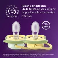 Chupete +18 M AVENT ULTRA AIR NATURE, pack 2 uds